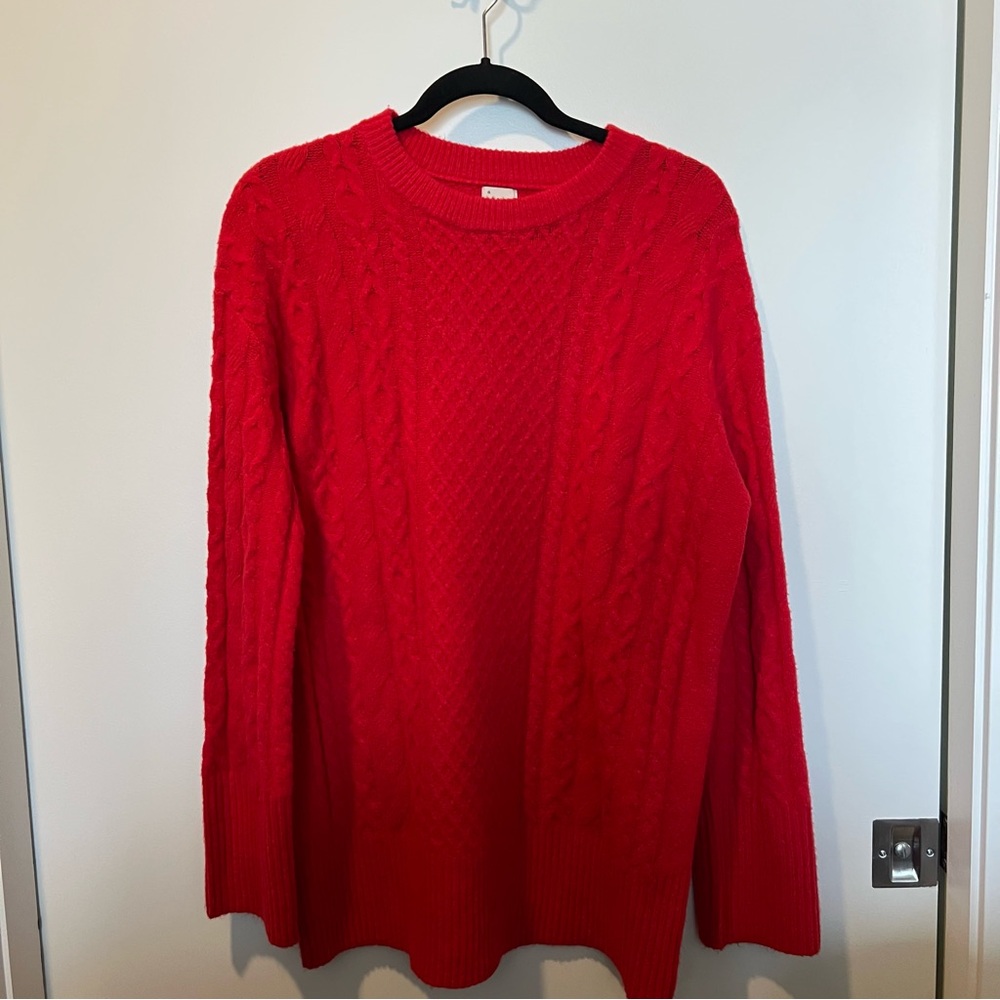 a new day Bright Red Crew Neck Sweater